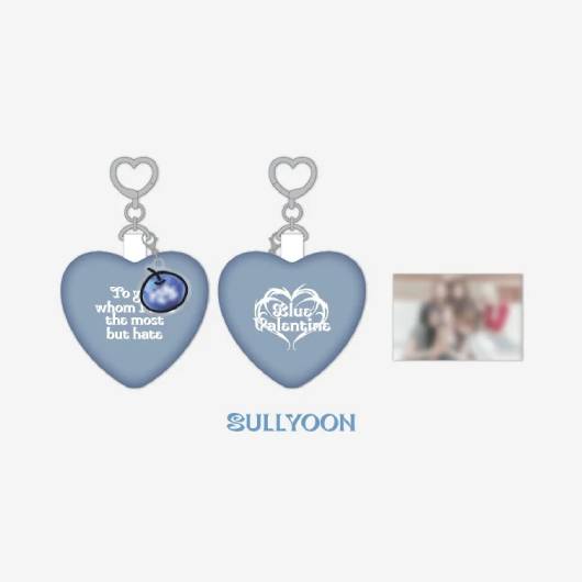 NMIXX Heart Cushion Charm Blue Valentine POP UP Official MD - SULLYOON Version