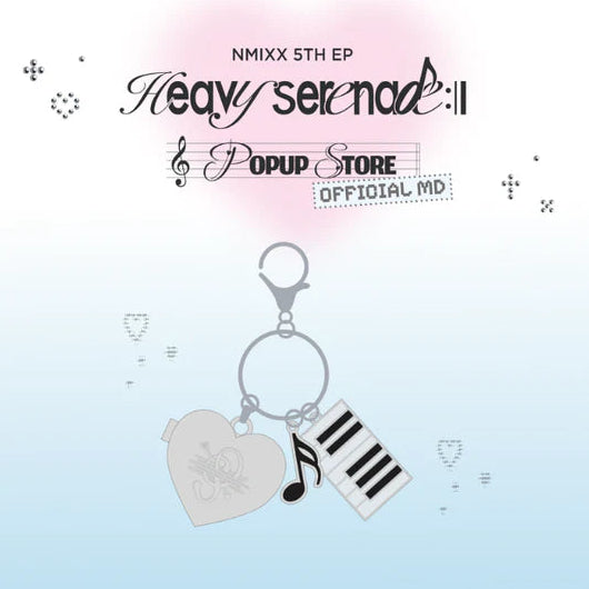 NMIXX Heart Pendant Keyring Heavy Serenade POP UP Official MD - main image