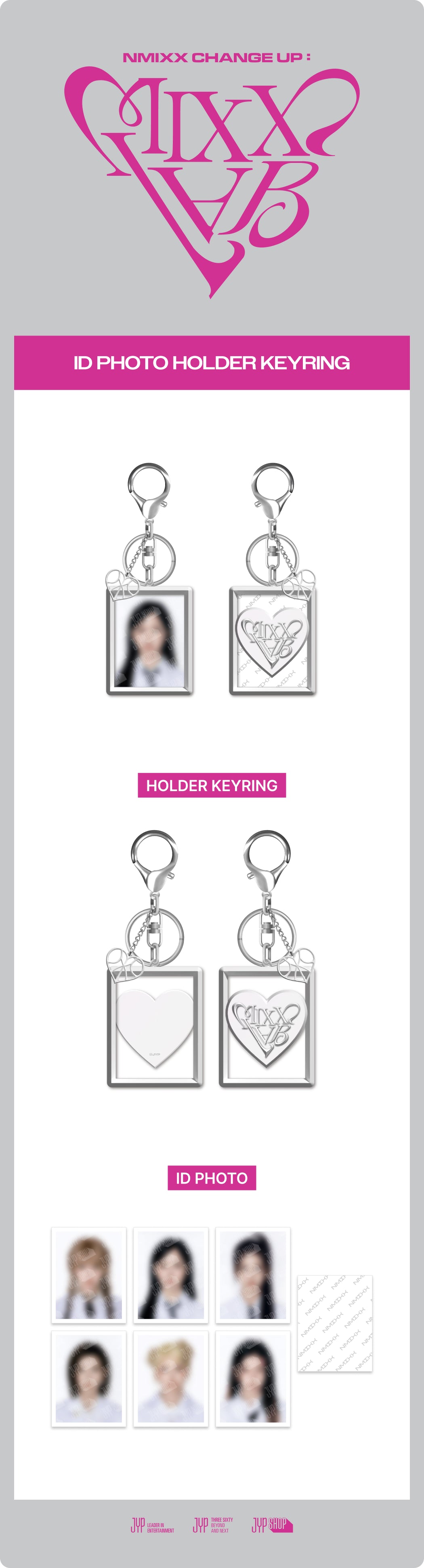 [PRE-ORDER] NMIXX - ID Photo Holder Keyring [2nd Fan Concert 'NMIXX CHANGE UP : MIXX LAB' Official MD]