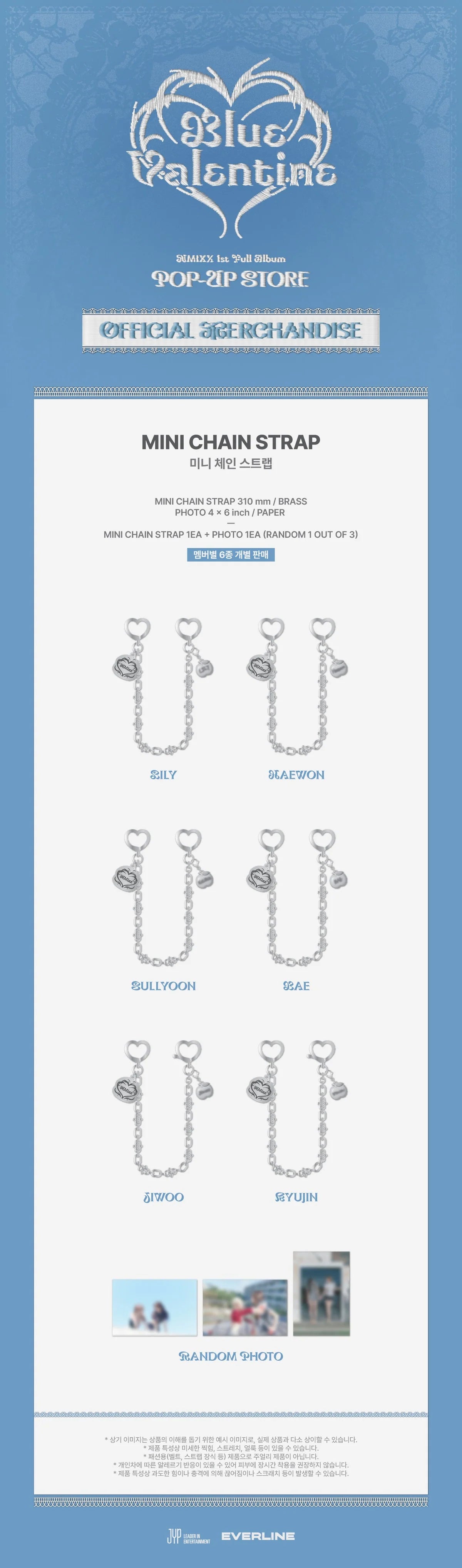 [PRE-ORDER] NMIXX - Mini Chain Strap [Blue Valentine POP-UP Official MD]