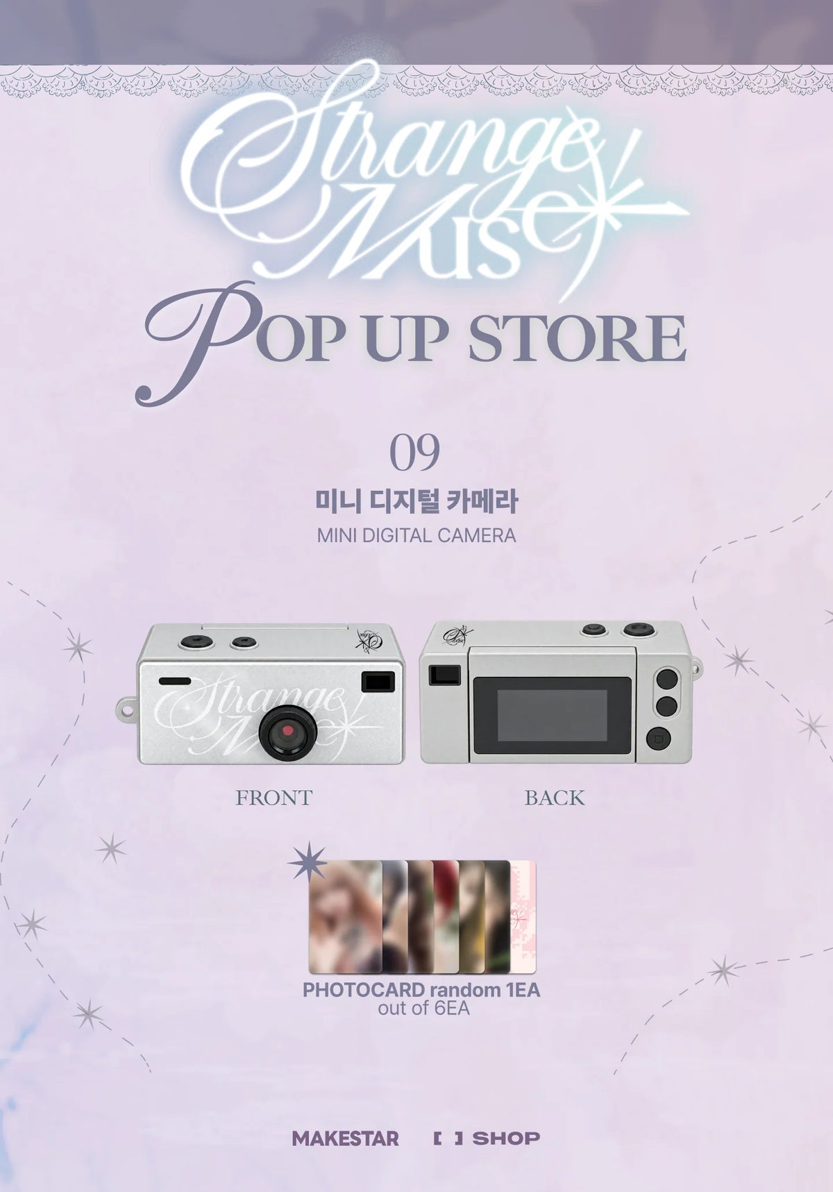 [PRE-ORDER] NMIXX - Mini Digital Camera ['Strange Muse' POP-UP Official MD] gallery image 1