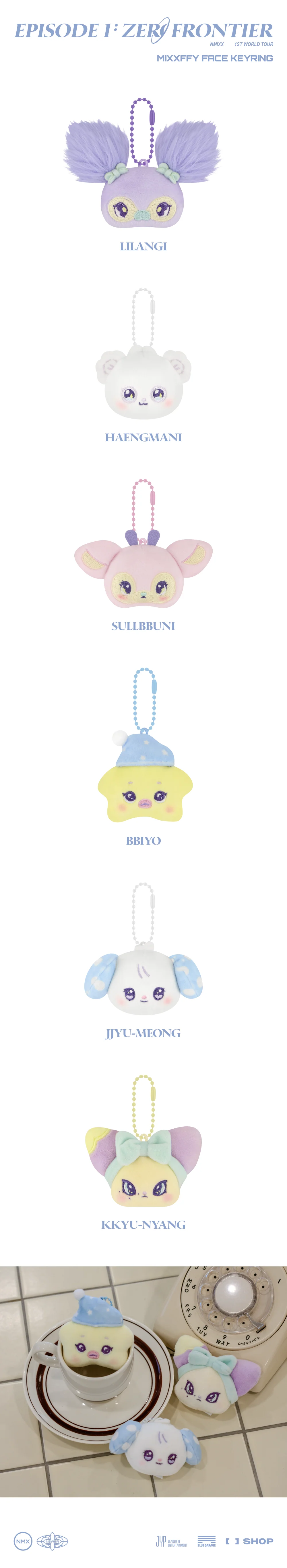 NMIXX - MIXXFFY Face Keyring ['EPISODE 1: ZERO FRONTIER' 1ST WORLD TOUR IN INCHEON Official MD]