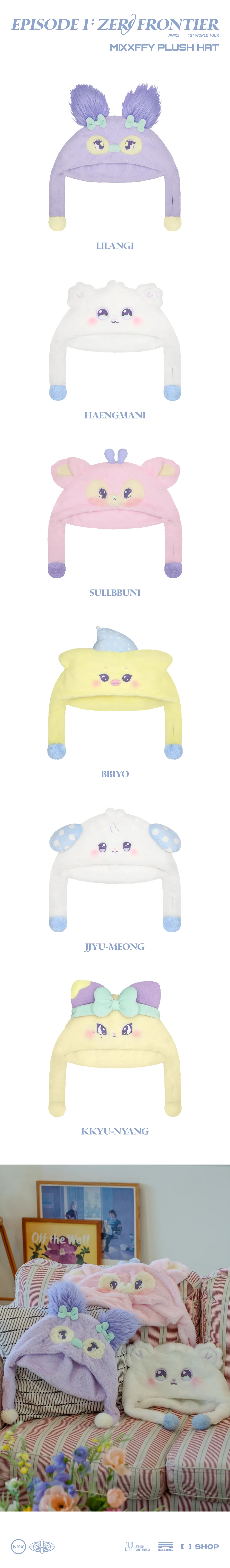 NMIXX - MIXXFFY Plush Hat ['EPISODE 1: ZERO FRONTIER' 1ST WORLD TOUR IN INCHEON Official MD]
