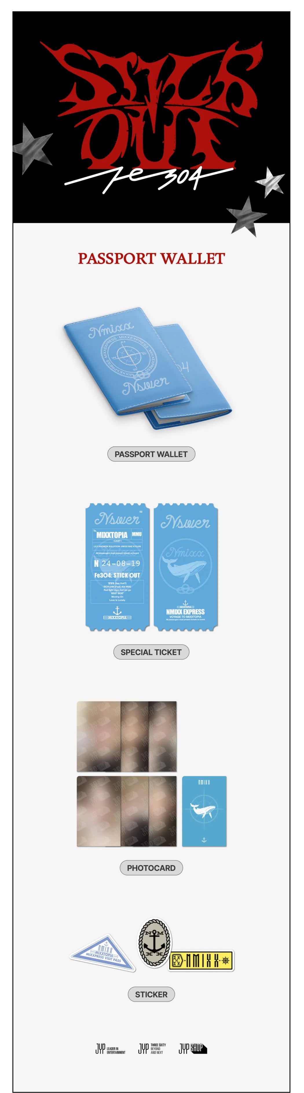 NMIXX - Passport Wallet [Fe3O4: STICK OUT POP-UP Official MD] - K