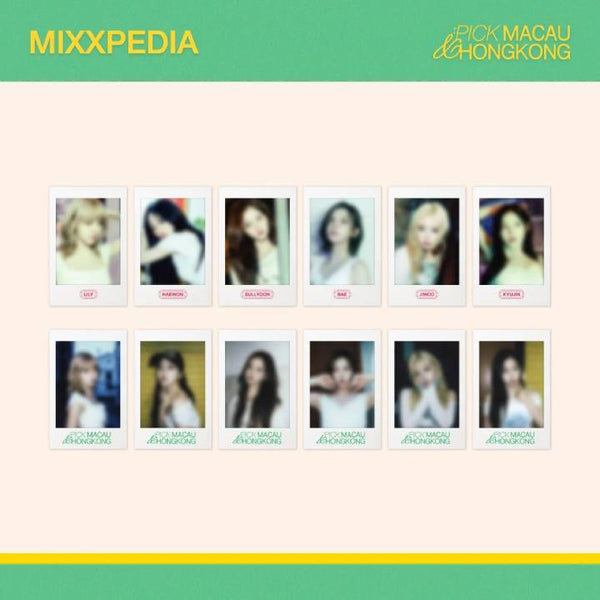 nmixx PHOTOBOOK マカオ 香港 チェキ ステッカー 12枚セット NMIXX - Polaroid Sticker Pack [MIXXPEDIA: PICK MACAU & HONGKONG