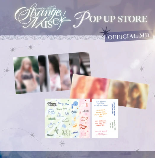 NMIXX Postcard and Sticker Pack Strange Muse POP-UP Official MD - Main Image