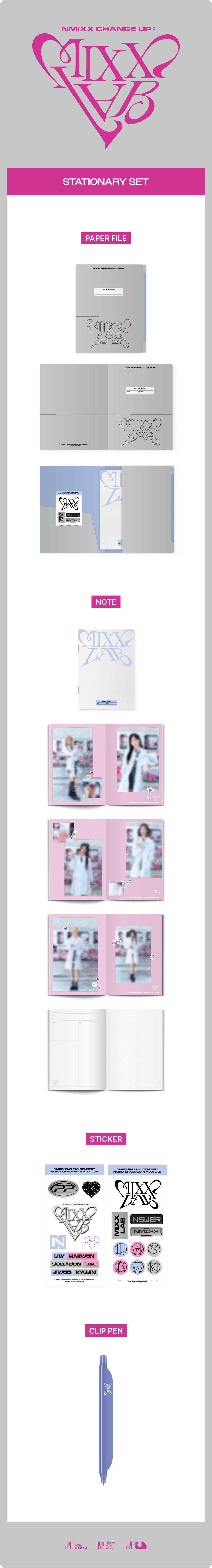 [PRE-ORDER] NMIXX - Stationery Set [2nd Fan Concert 'NMIXX CHANGE UP : MIXX LAB' Official MD]