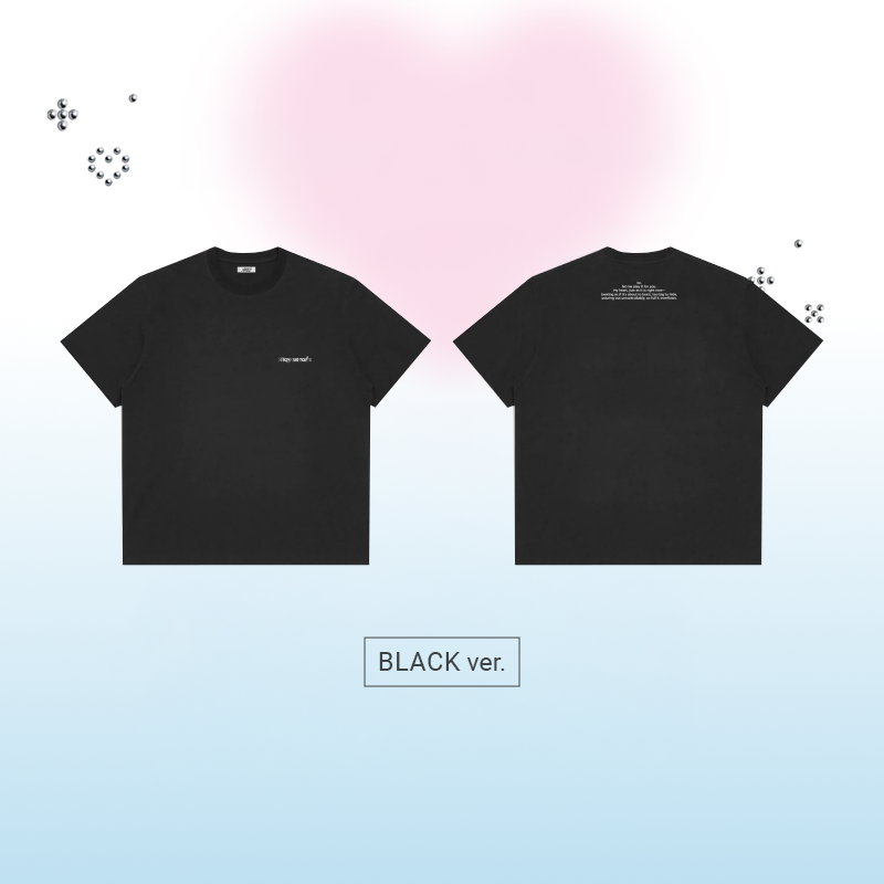 NMIXX T-Shirt Heavy Serenade POP UP Official MD - Black Ver - Main Image