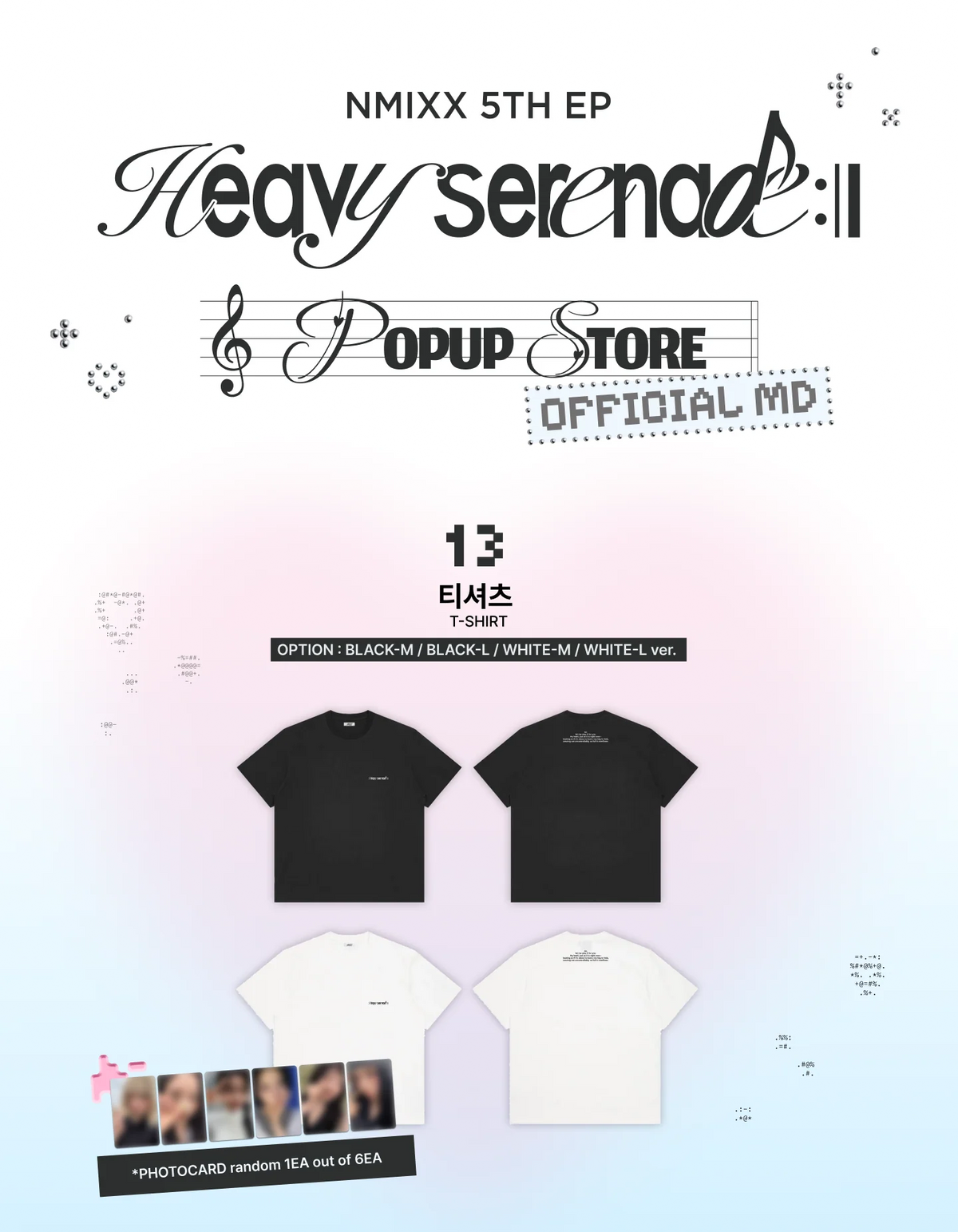 NMIXX - T-Shirt [Heavy Serenade POP-UP Official MD] gallery image 1