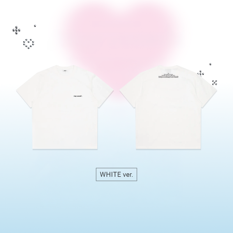 NMIXX T-Shirt Heavy Serenade POP UP Official MD - White Ver - Main Image
