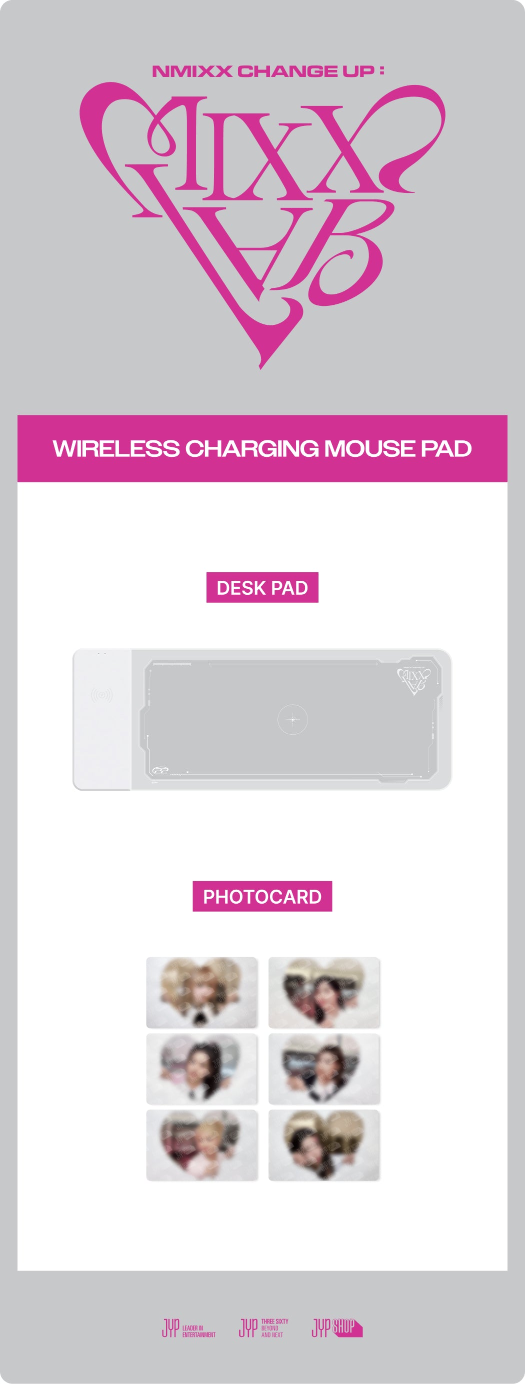 [PRE-ORDER] NMIXX - Wireless Charging Mouse Pad [2nd Fan Concert 'NMIXX CHANGE UP : MIXX LAB' Official MD]