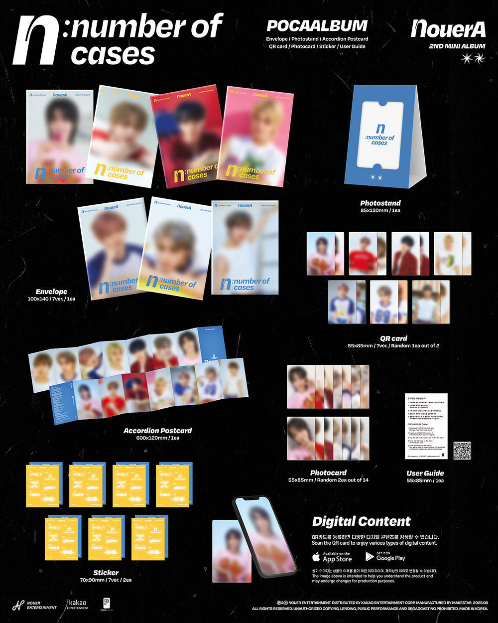NouerA - n: number of cases [2nd Mini Album - POCA Ver.] - K PLACE