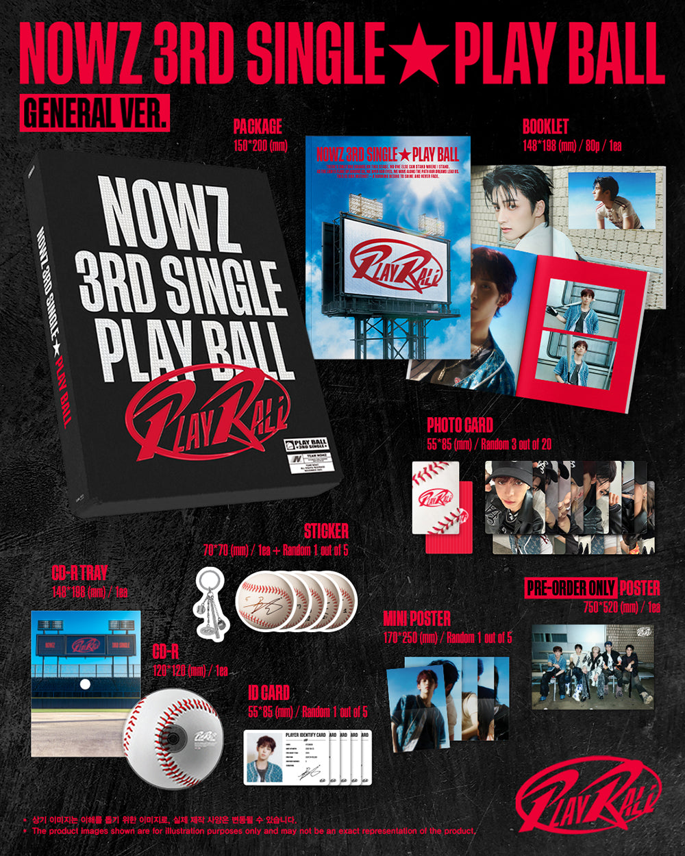 NOWZ - Play Ball [3rd Single Album - GENERAL Ver.]