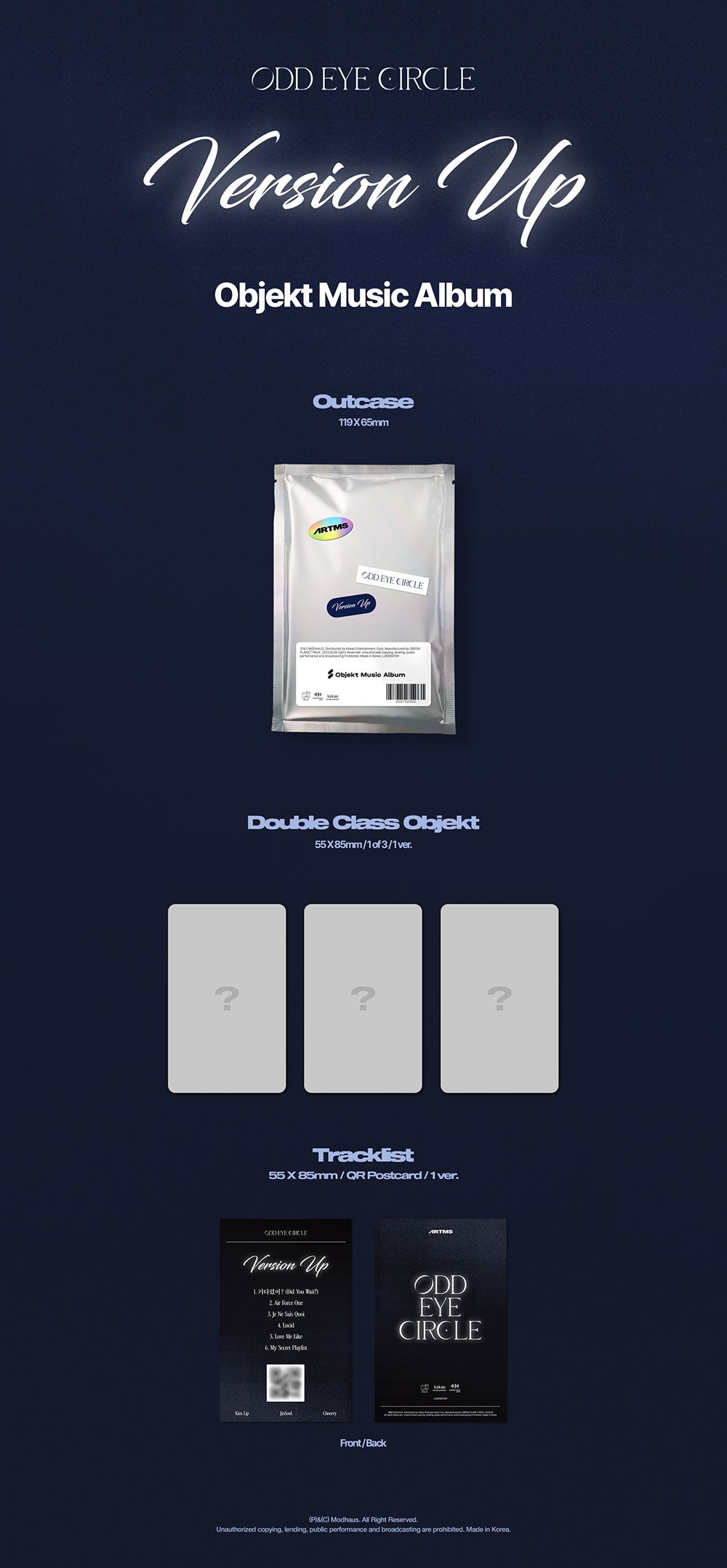 ODD EYE CIRCLE - Version Up [2nd Mini Album - Objekt Music Album]