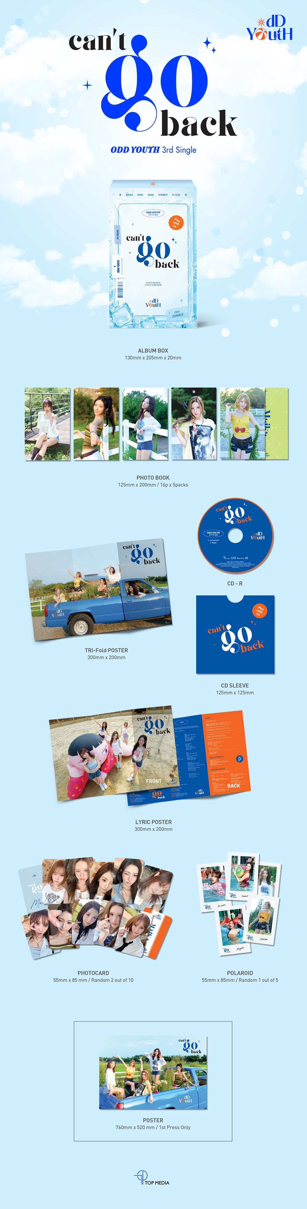 ODD YOUTH - can't go back [3rd Single Album] gallery image 1