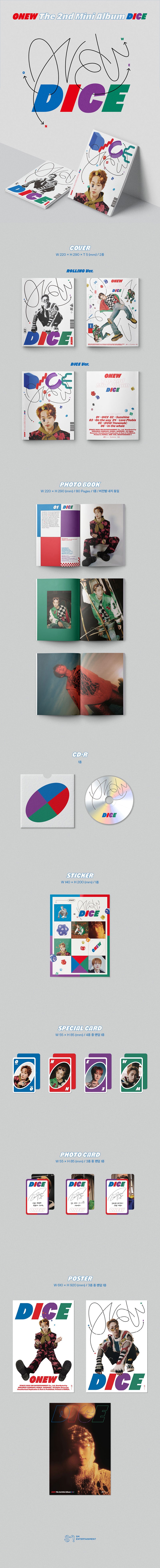 ONEW - DICE [2nd Mini Album - Photobook Ver.]