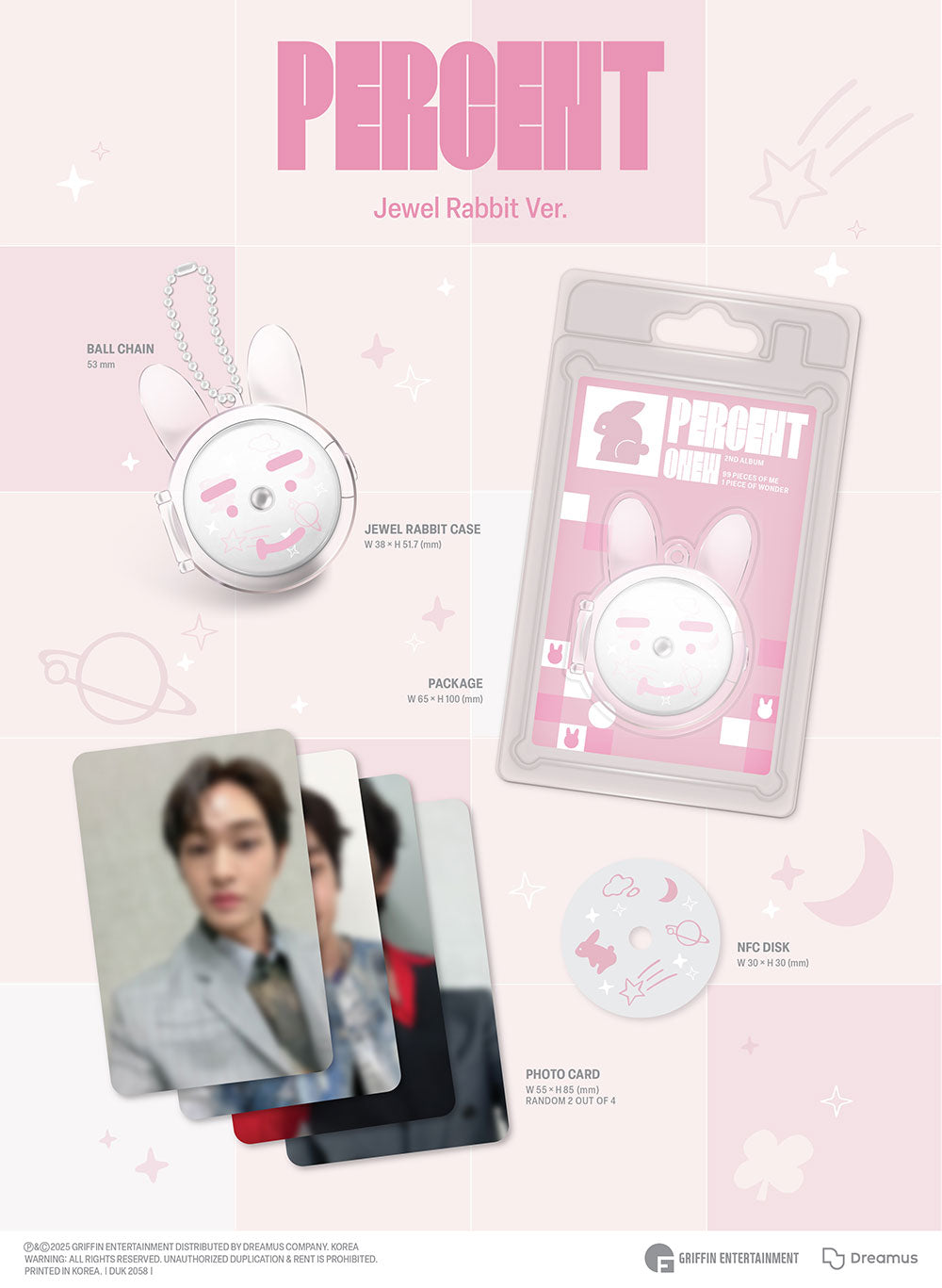ONEW - PERCENT [2nd Album - Jewel Rabbit Ver.]
