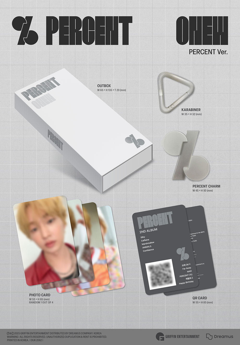 ONEW - PERCENT [2nd Album - Percent Ver.]