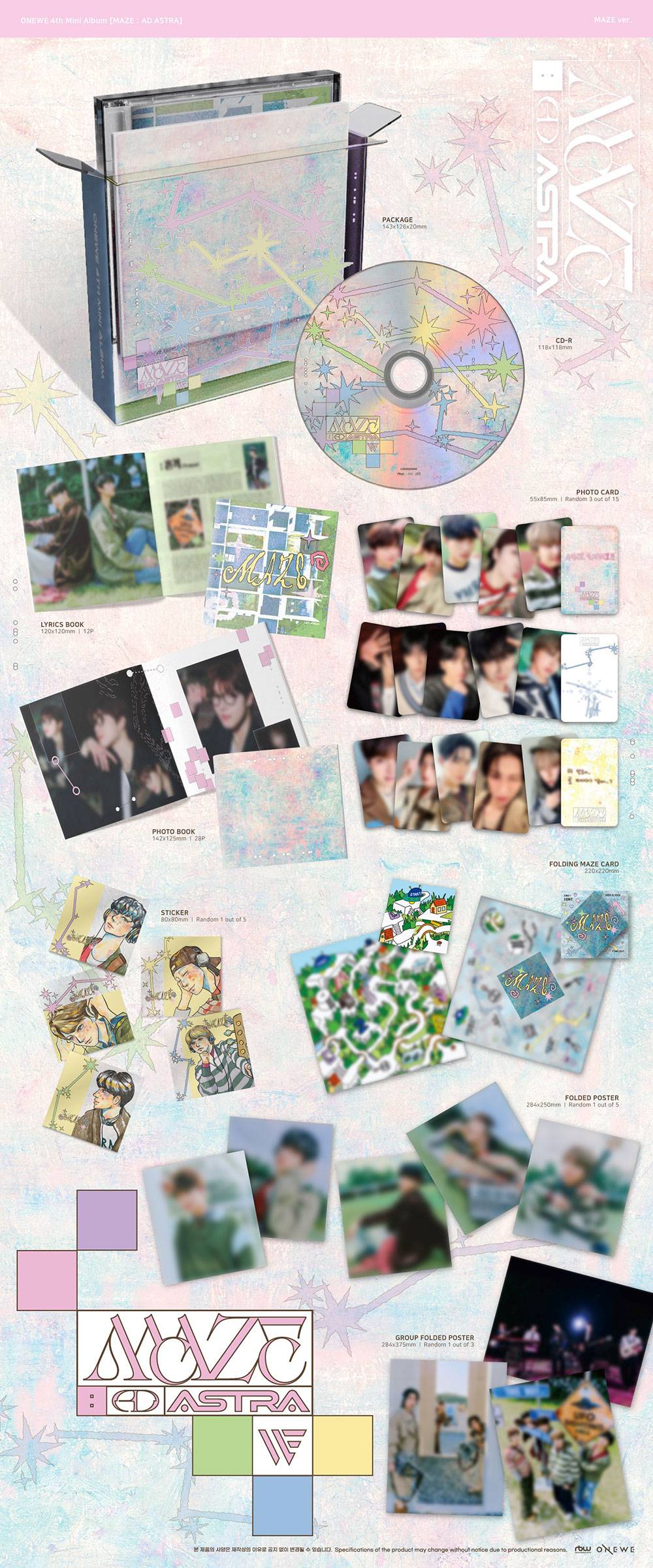 ONEWE - MAZE : AD ASTRA [4th Mini Album - MAZE Ver.]