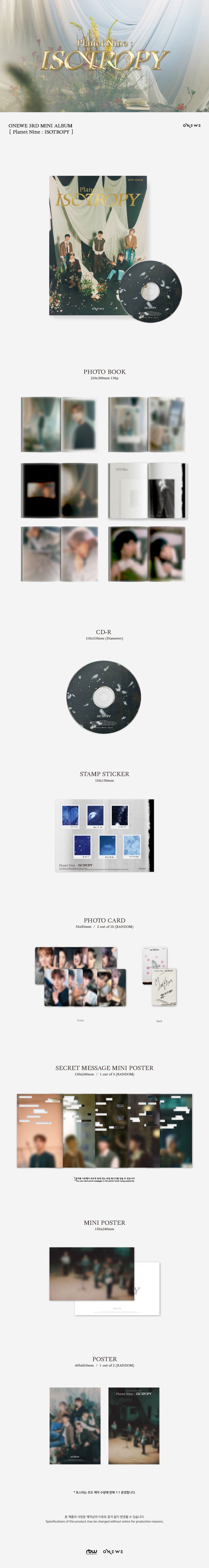 ONEWE - Planet Nine : ISOTROPY [3rd Mini Album]