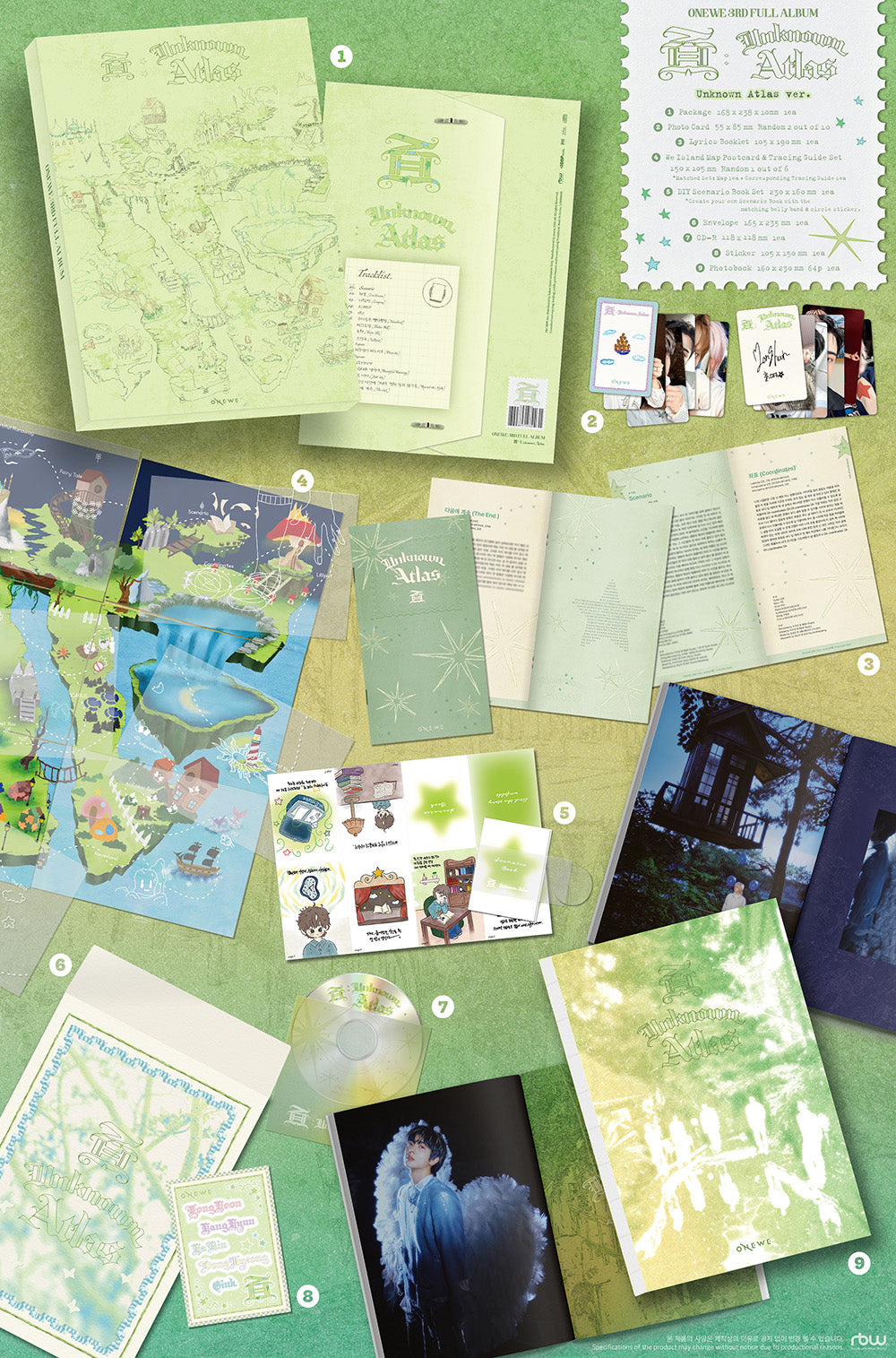 ONEWE - 面: Unknown Atlas [3rd Album - Unknown Atlas Ver.] gallery image 1