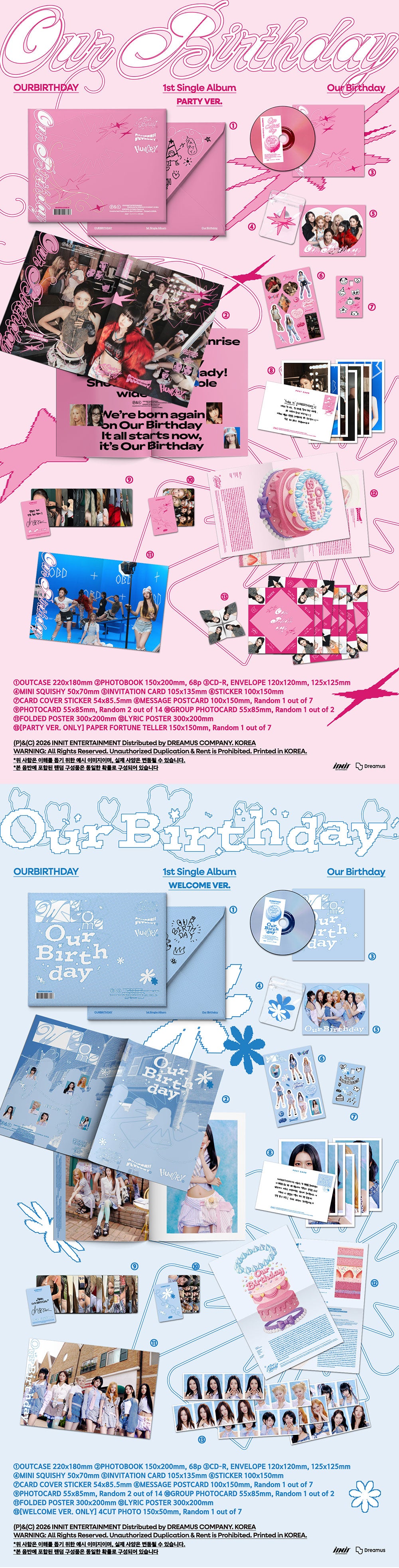OURBIRTHDAY - Our Birthday [1st Single Album - Photobook Ver.] gallery image 1