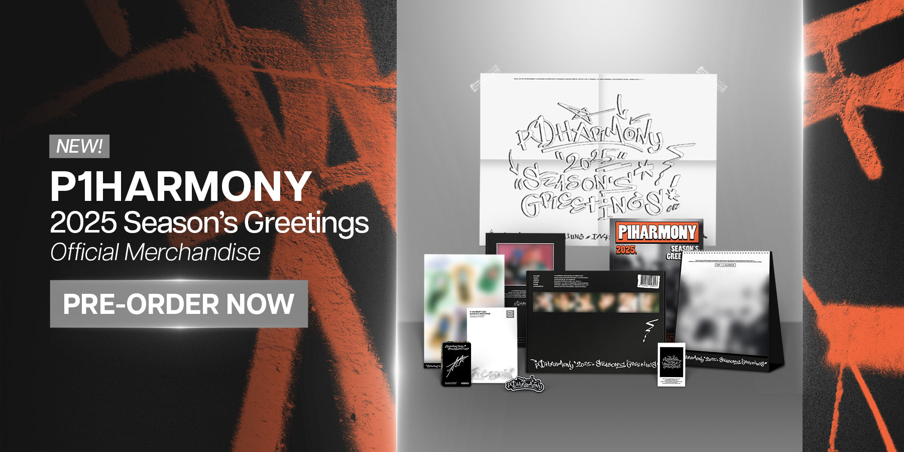 P1Harmony 2025 Seasons Greetings Banner