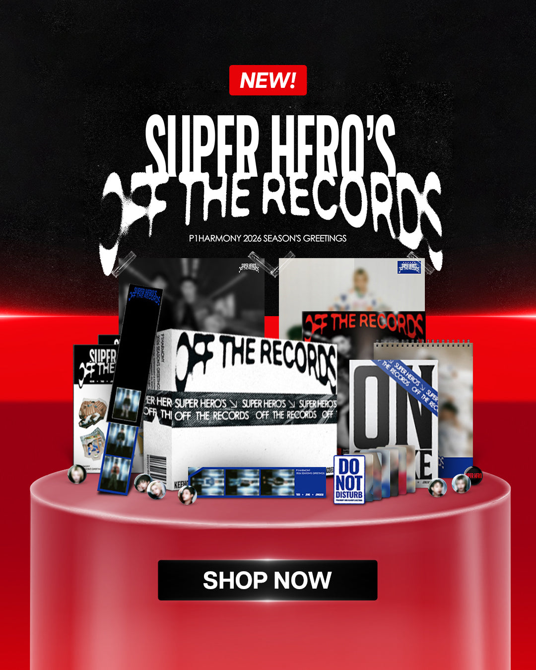 P1Harmony 2026 Seasons Greetings - Mobile Banner