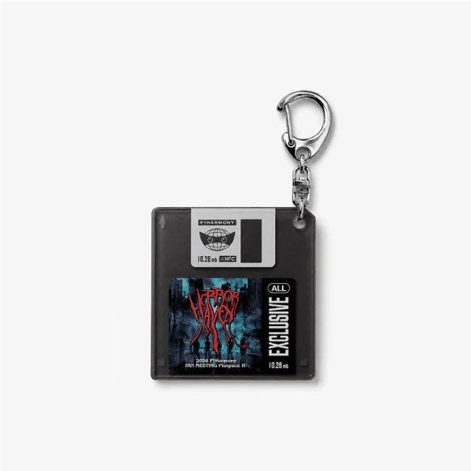 P1Harmony Archive Disk Keyring 2026 Fan Meeting P1USPACE H HORROR HAVEN Official MD - main image