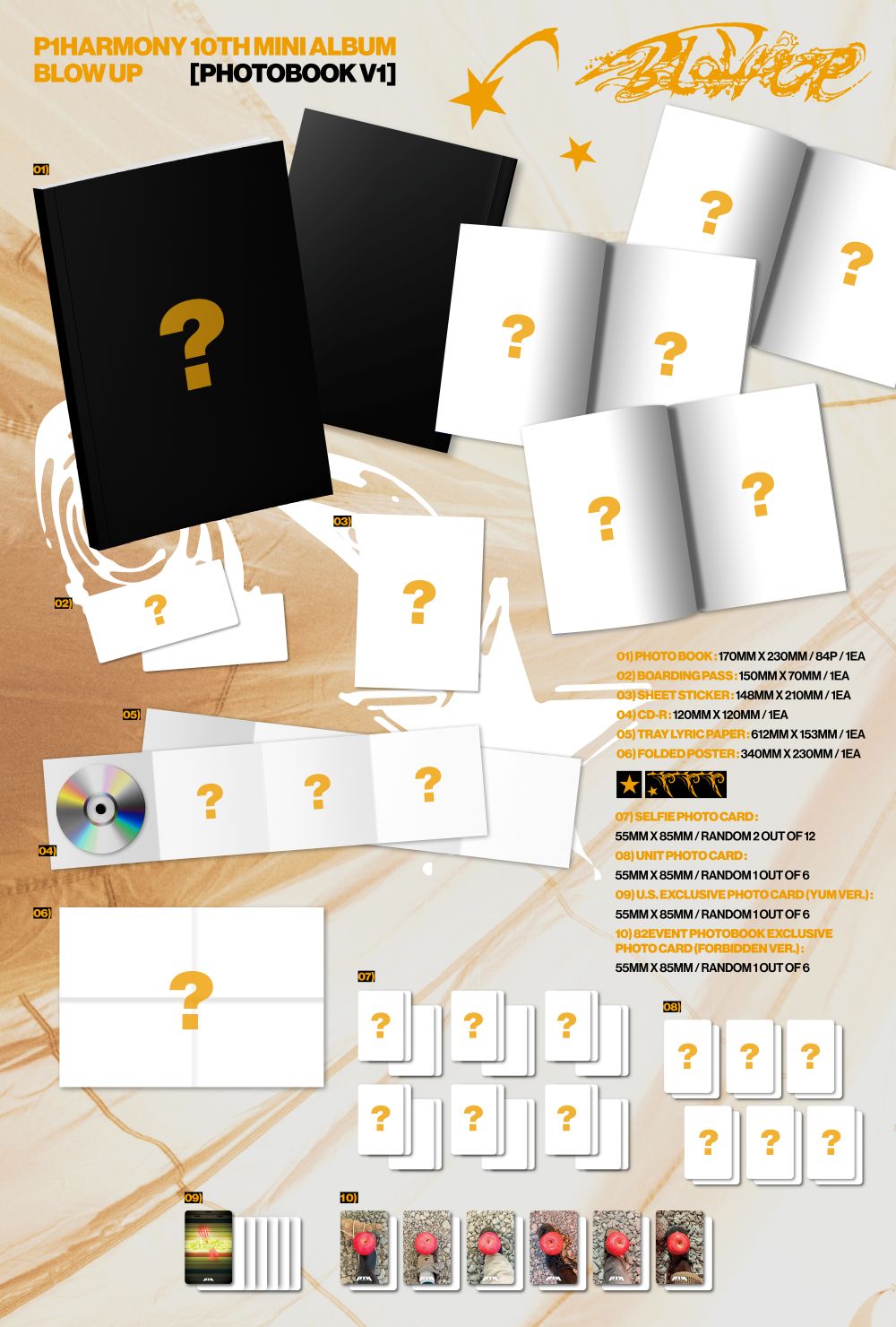 [PRE-ORDER] P1Harmony - BLOW UP [10th Mini Album - 82EVENT Exclusive Photobook Ver.] gallery image 1