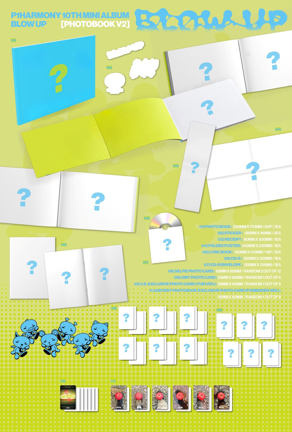 [PRE-ORDER] P1Harmony - BLOW UP [10th Mini Album - 82EVENT Exclusive Photobook Ver.] gallery image 2