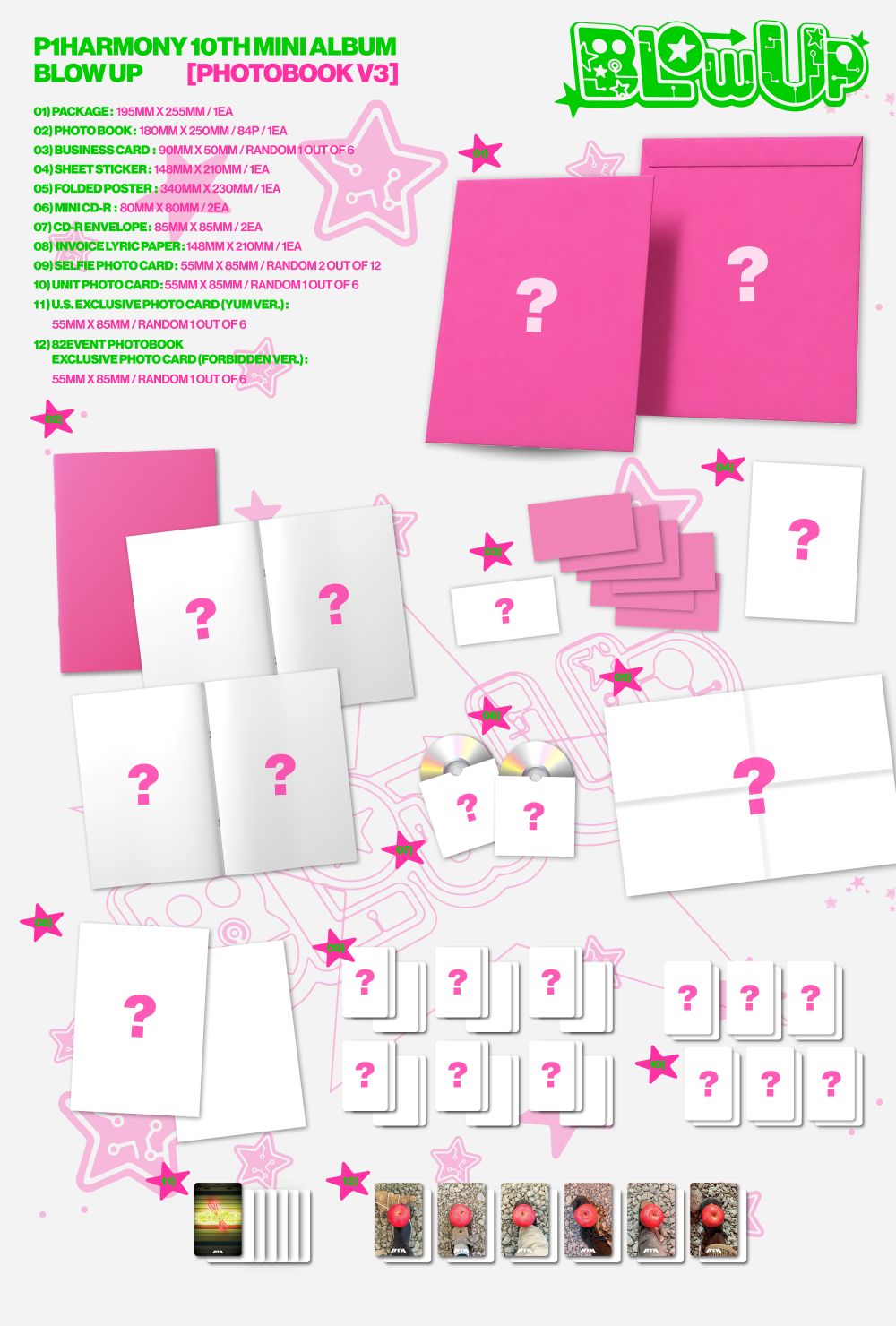 [PRE-ORDER] P1Harmony - BLOW UP [10th Mini Album - 82EVENT Exclusive Photobook Ver.] gallery image 3