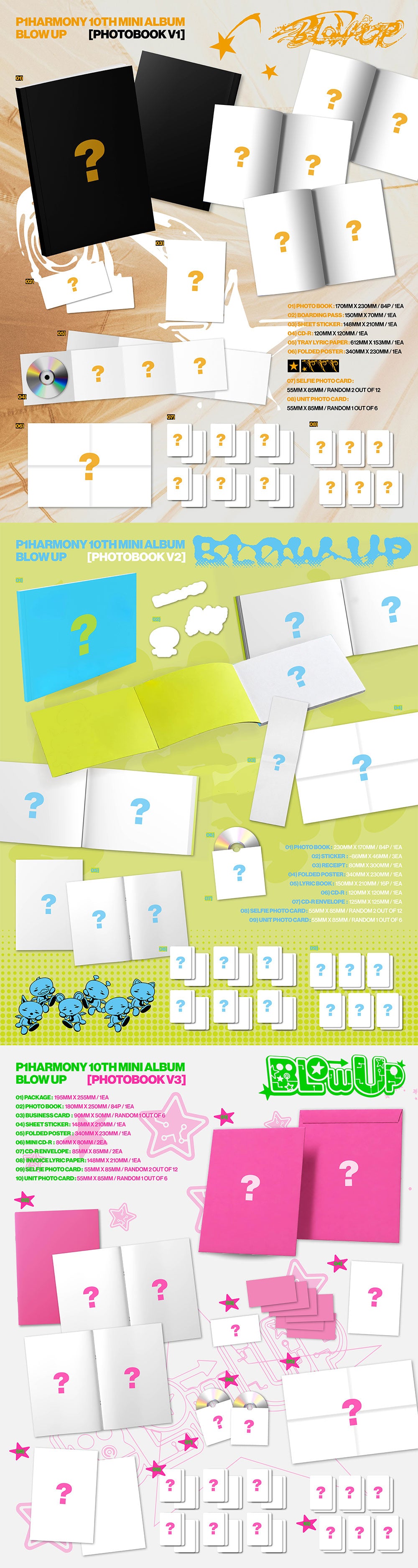 [PRE-ORDER] P1Harmony - BLOW UP [10th Mini Album - Photobook Ver.] gallery image 1