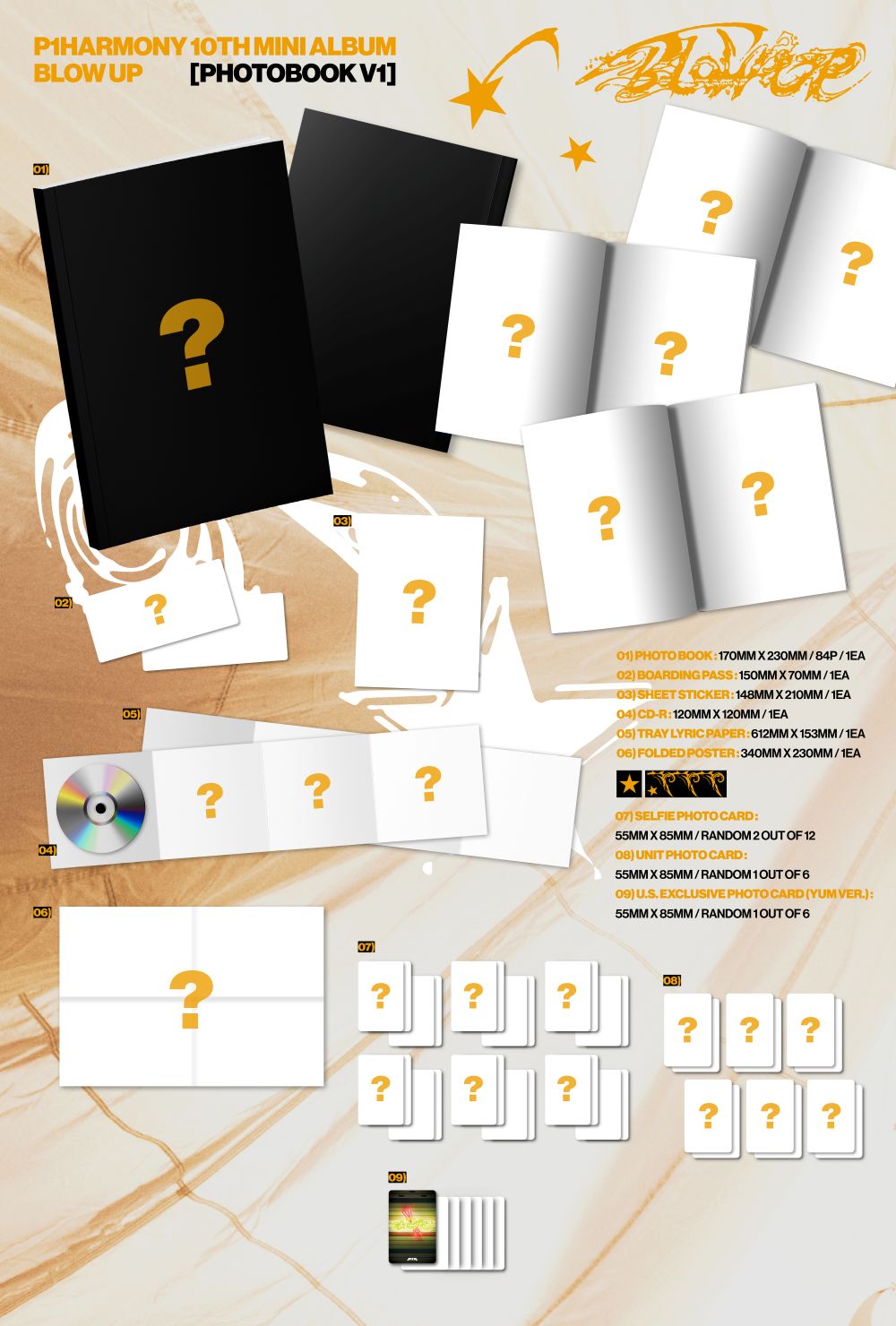 [PRE-ORDER] P1Harmony - BLOW UP [10th Mini Album - Signed U.S. Photobook Ver.] gallery image 1