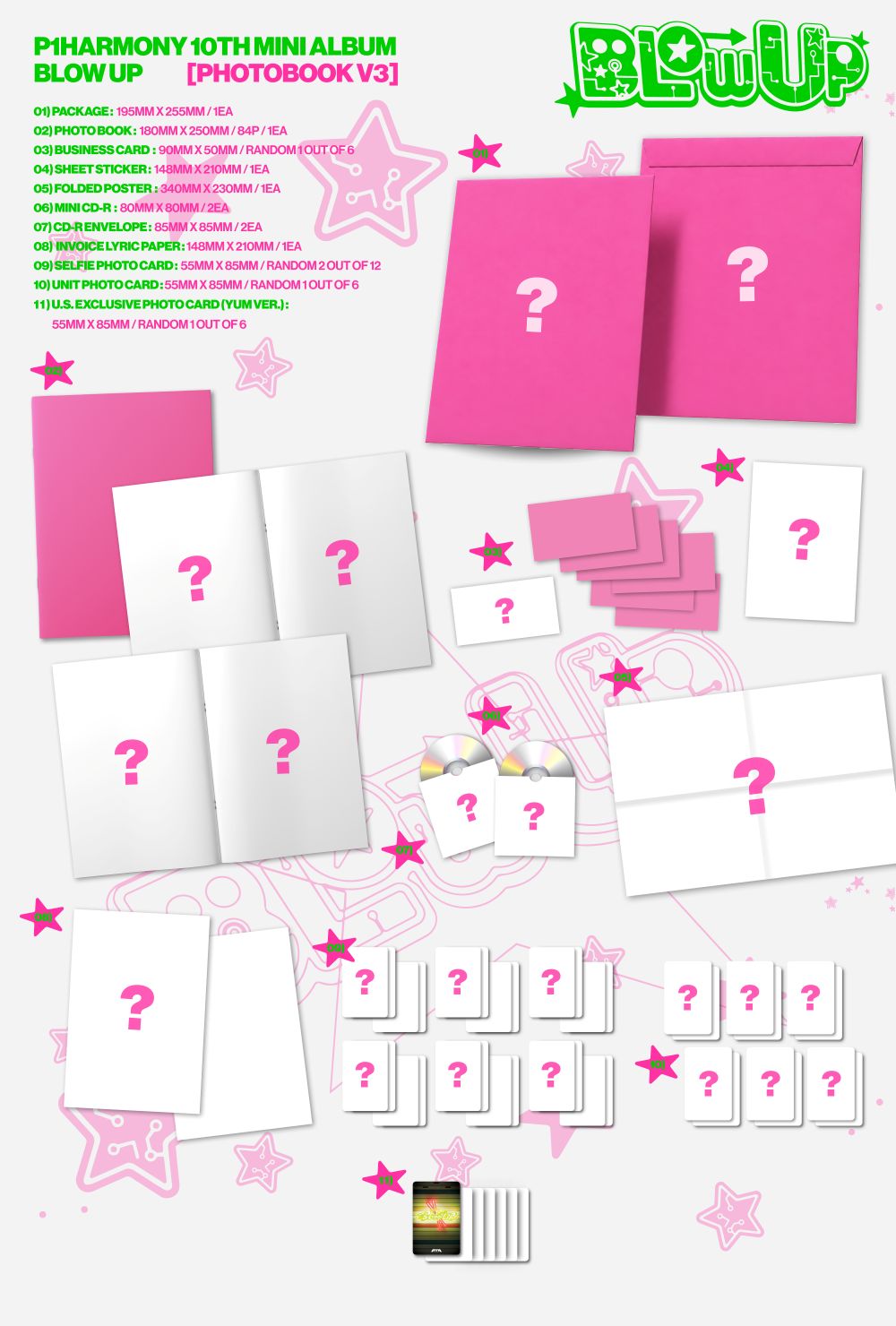 [PRE-ORDER] P1Harmony - BLOW UP [10th Mini Album - Signed U.S. Photobook Ver.] gallery image 3