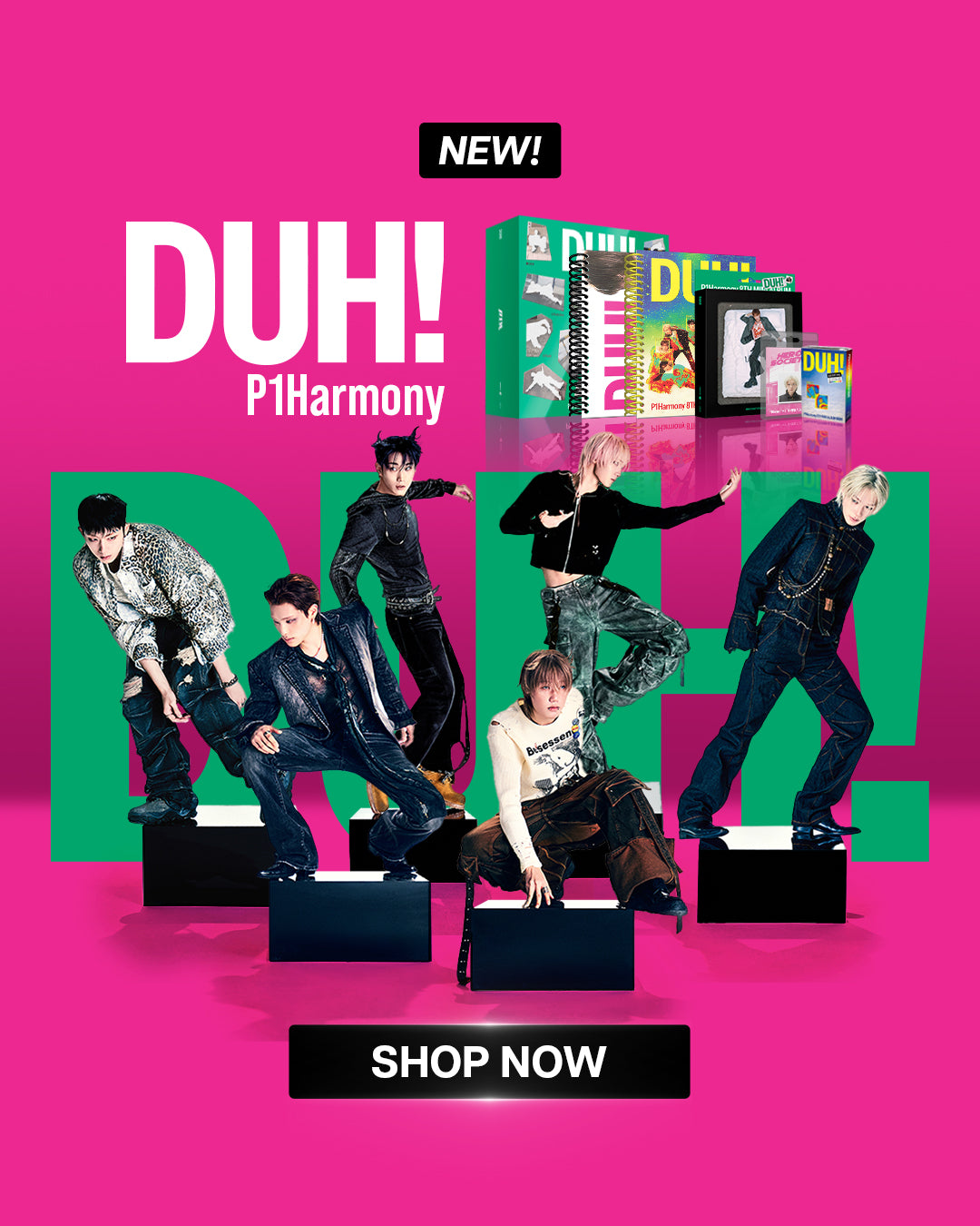 P1Harmony DUH Banner Mobile Short
