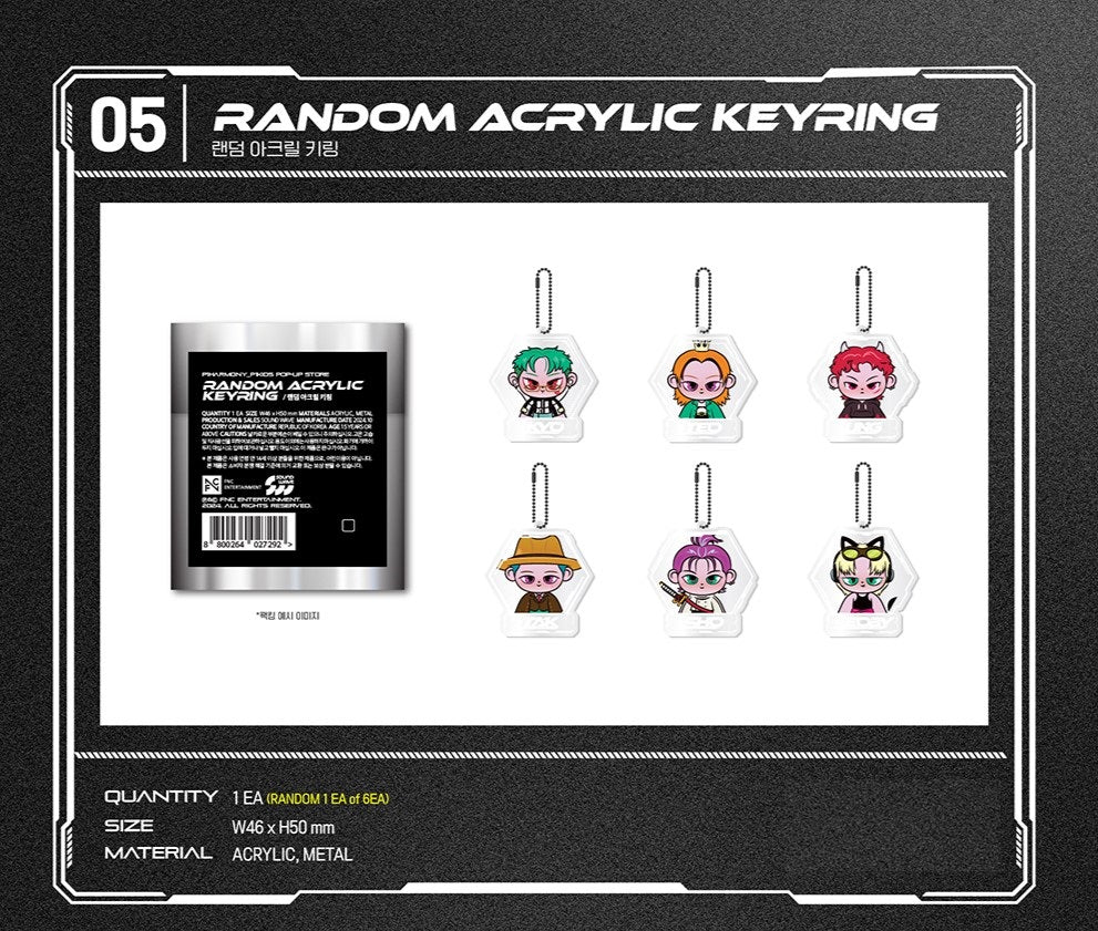 P1Harmony - Random Acrylic Keyring [P1KIDS POP-UP Store Official