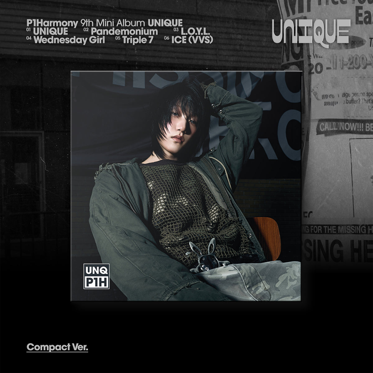 P1Harmony - UNIQUE 9th Mini Album - Compact Ver - Jongseob Ver - Main Image
