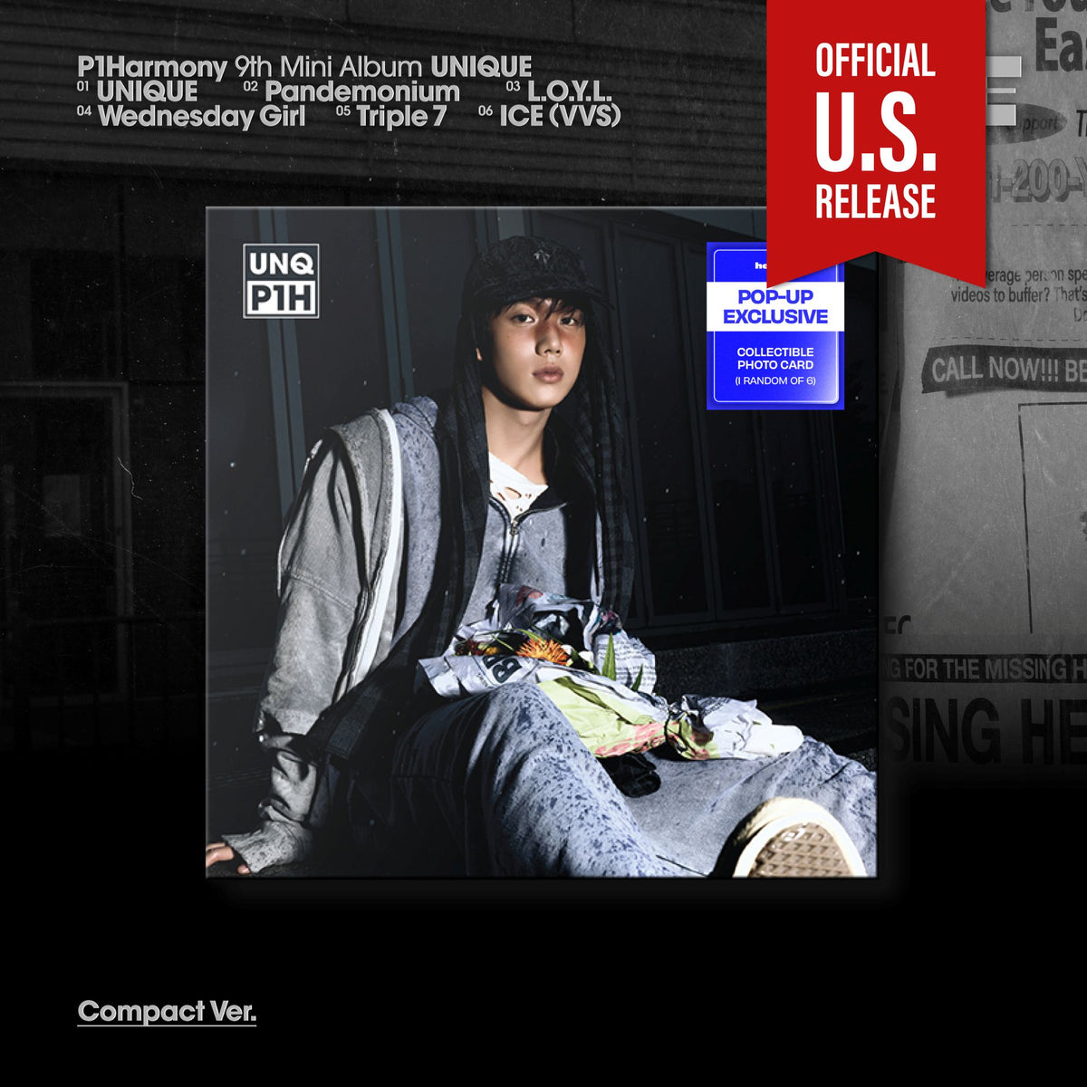 P1HARMONY UNIQUE 9th Mini Album Member Compact POP-UP Exclusive Ver - Intak Ver - Main Image