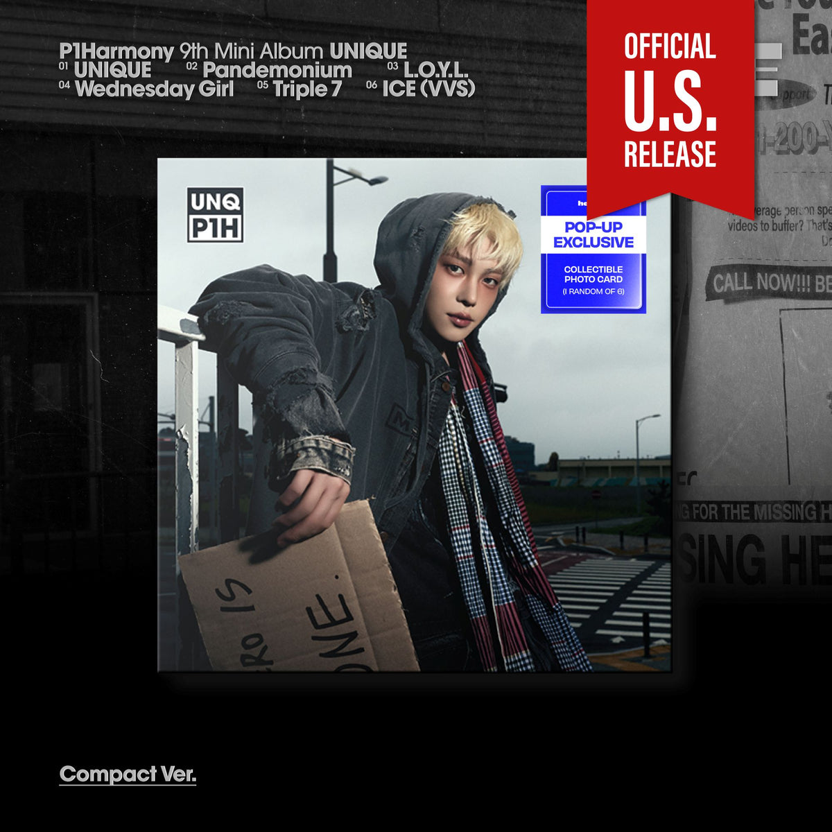 P1HARMONY UNIQUE 9th Mini Album Member Compact POP-UP Exclusive Ver - Theo Ver - Main Image