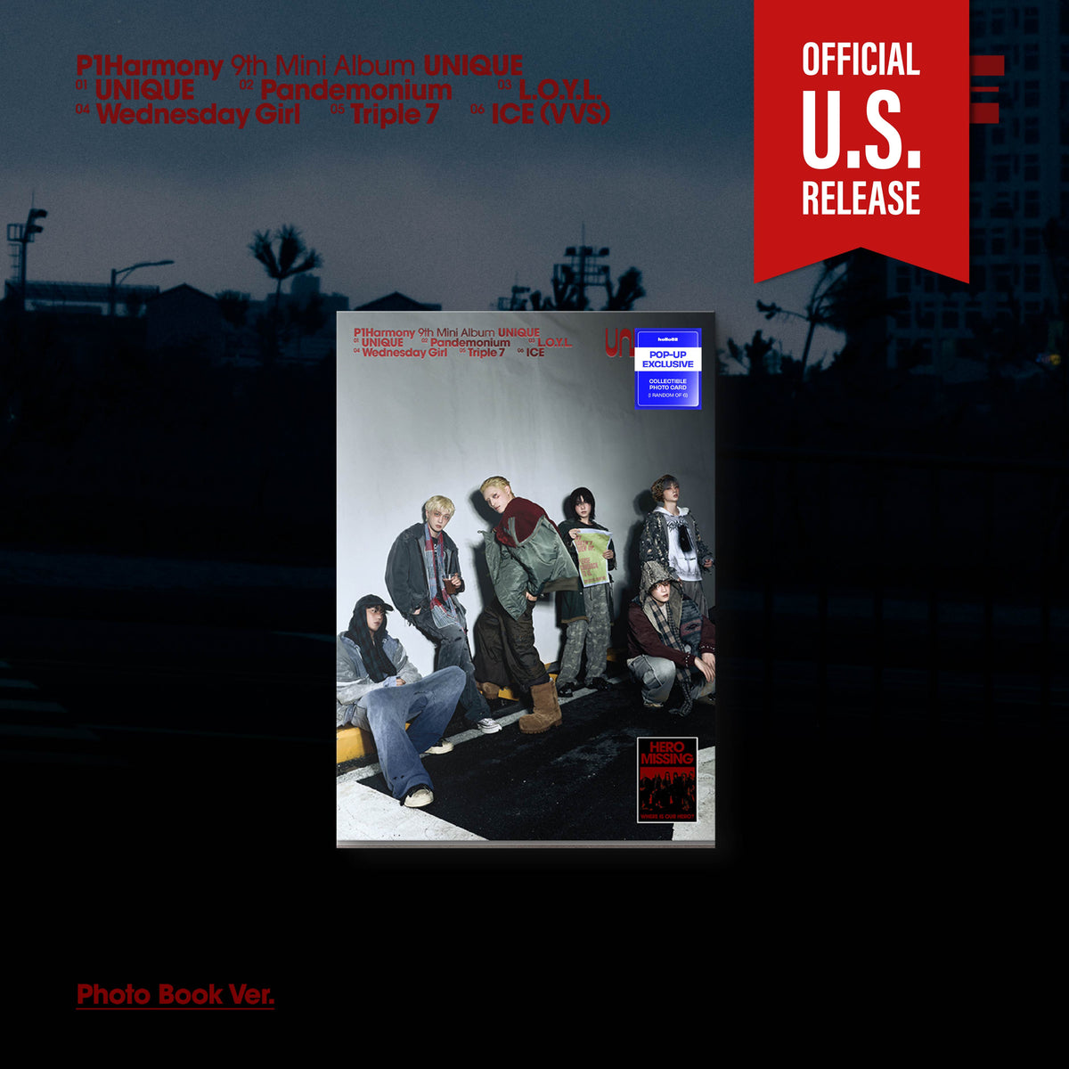 P1HARMONY UNIQUE 9th Mini Album POP-UP Exclusive Ver - A Ver - Main Image