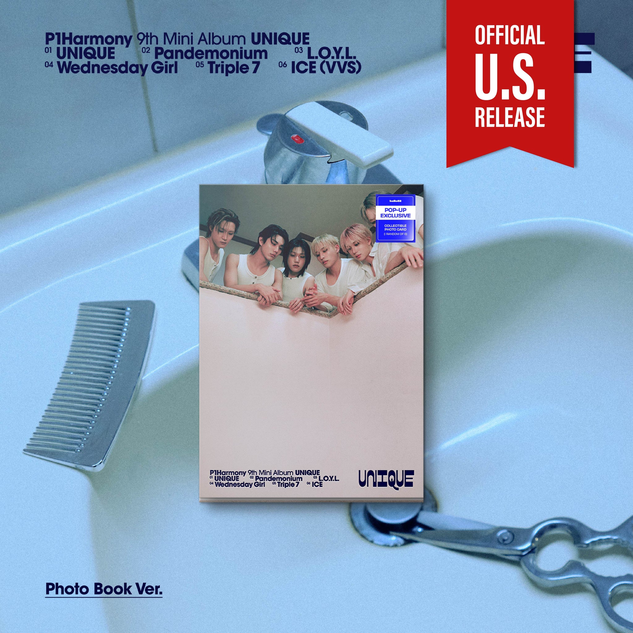 P1Harmony - UNIQUE [9th Mini Album - POP-UP Exclusive Ver.] - K PLACE