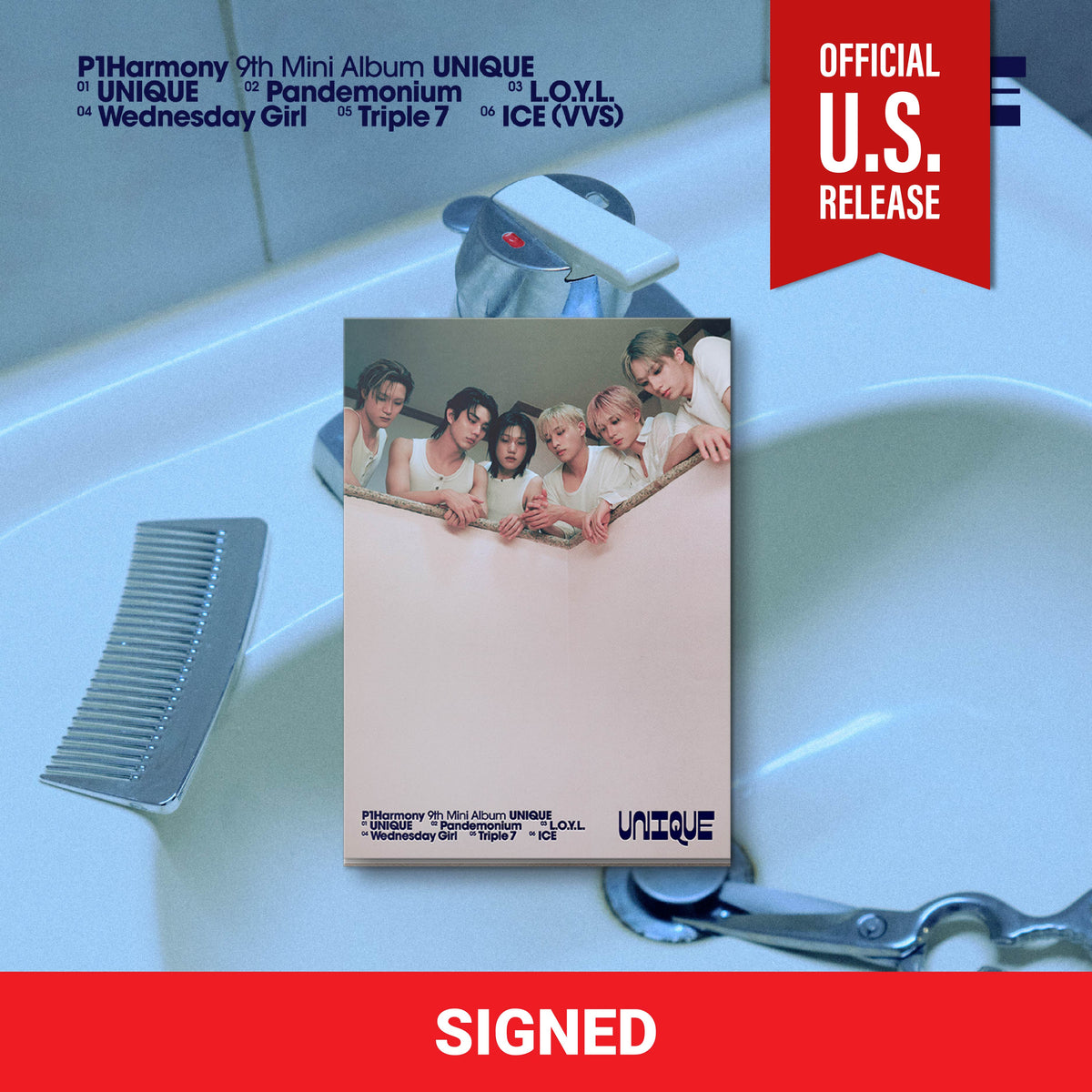 P1HARMONY UNIQUE 9th Mini Album Signed US Exclusive Ver - B Ver - Main Image