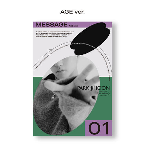 PARK JIHOON MESSAGE 1st Album - AGE Version