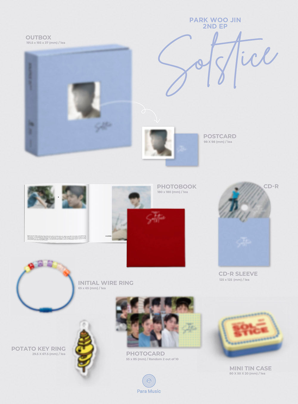 [PRE-ORDER] PARK WOO JIN - SOLSTICE [2nd Mini Album] gallery image 1