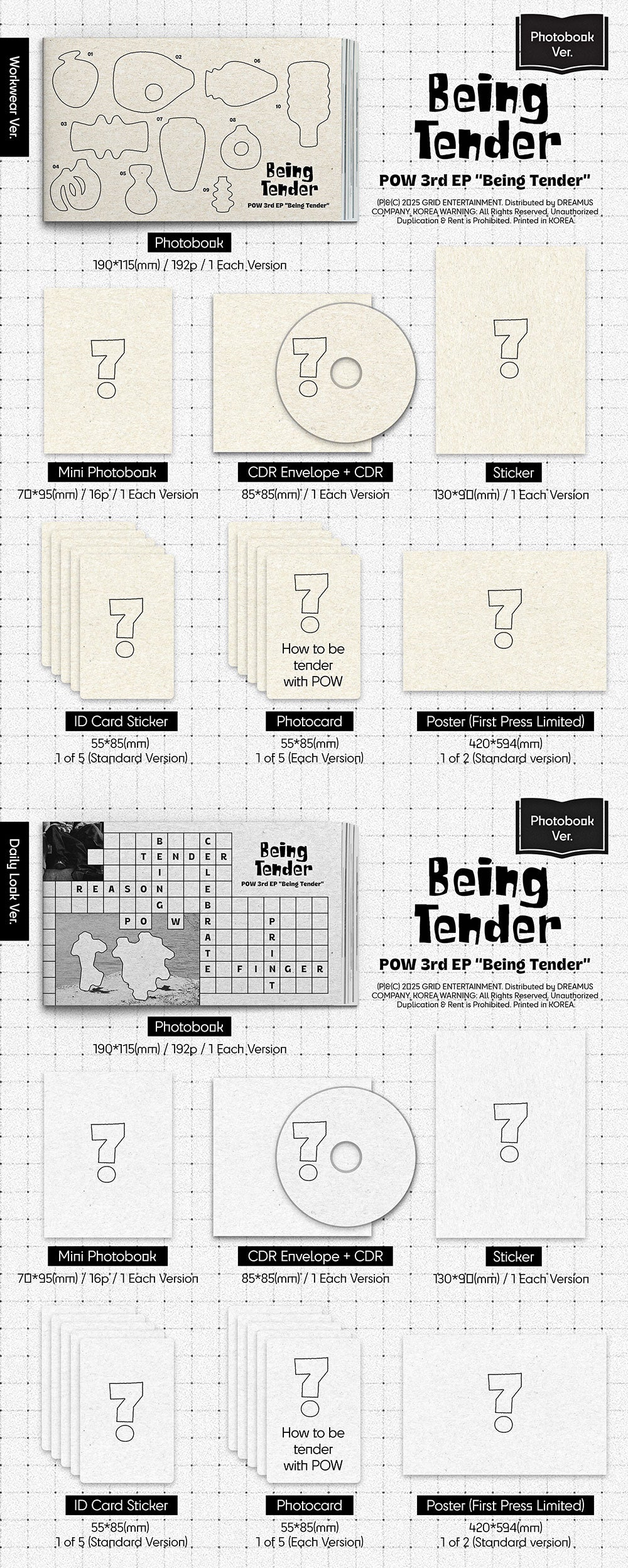 POW - Being Tender [3rd EP Album - Photobook Ver.]