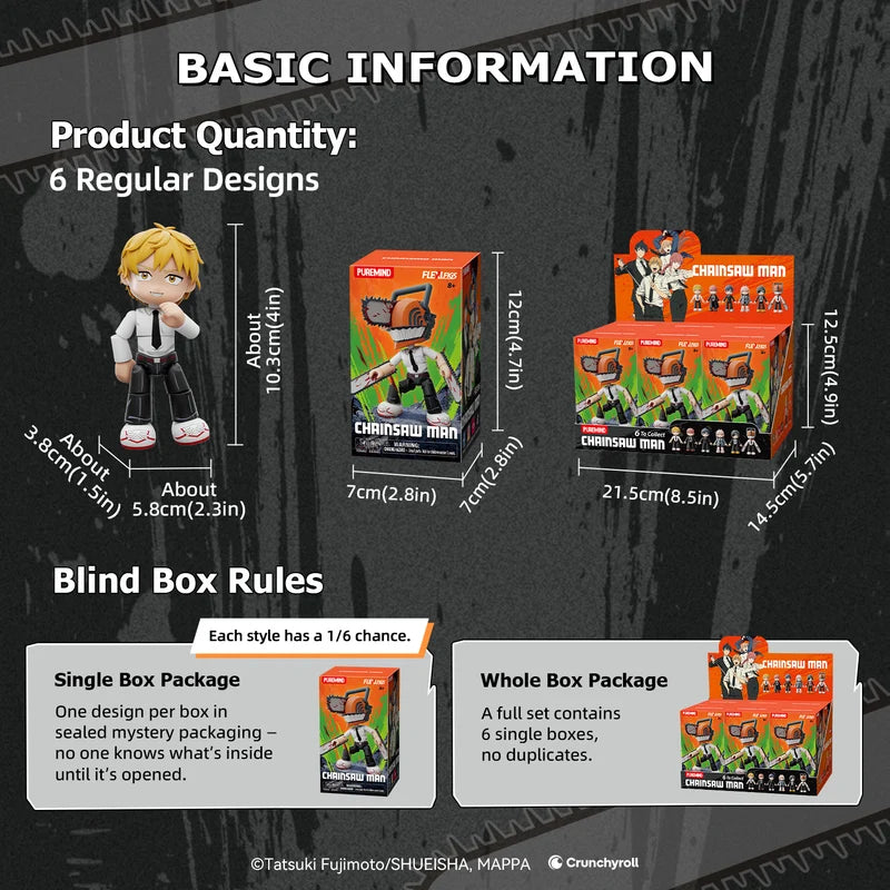 PUREMIND x CHAINSAW MAN - Demon Hunter Squad Figure Blind Box gallery image 1