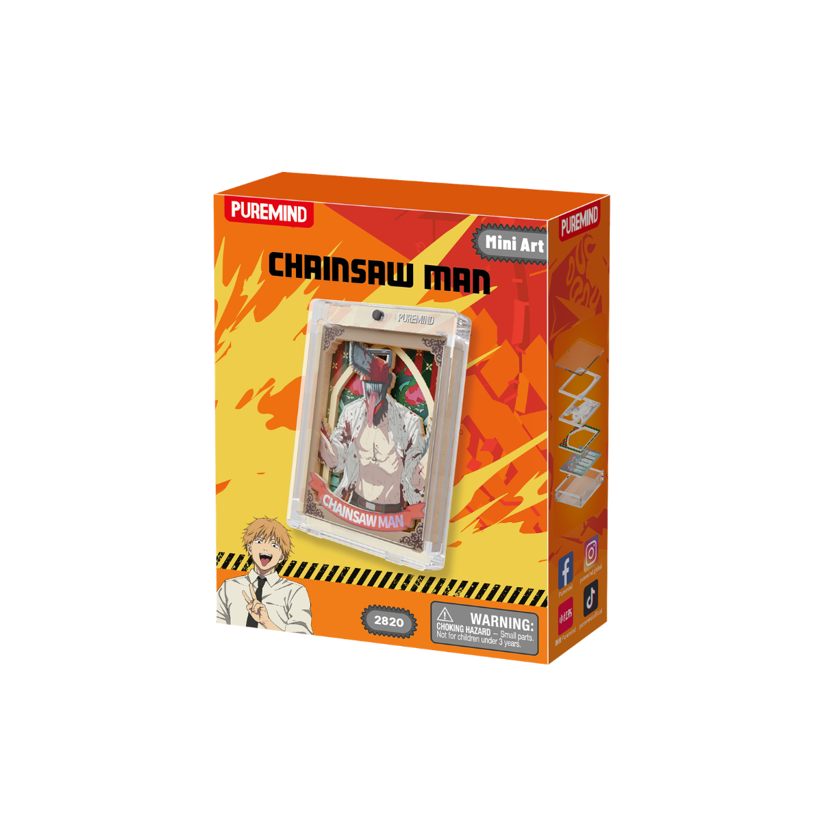 PUREMIND x CHAINSAW MAN Sorcery Prism Pane Series Mini Art Blind Box - Main Image