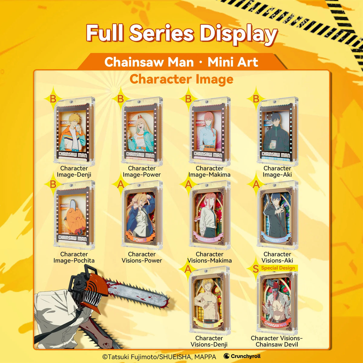 PUREMIND x CHAINSAW MAN - Sorcery Prism Pane Series Mini Art Blind Box gallery image 2