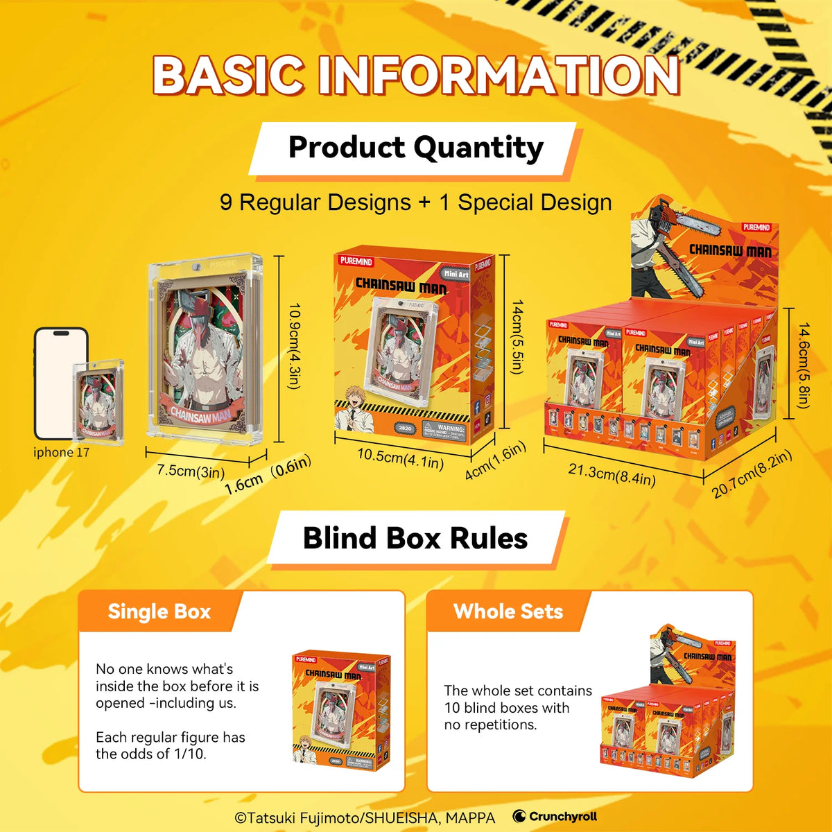 PUREMIND x CHAINSAW MAN - Sorcery Prism Pane Series Mini Art Blind Box gallery image 8